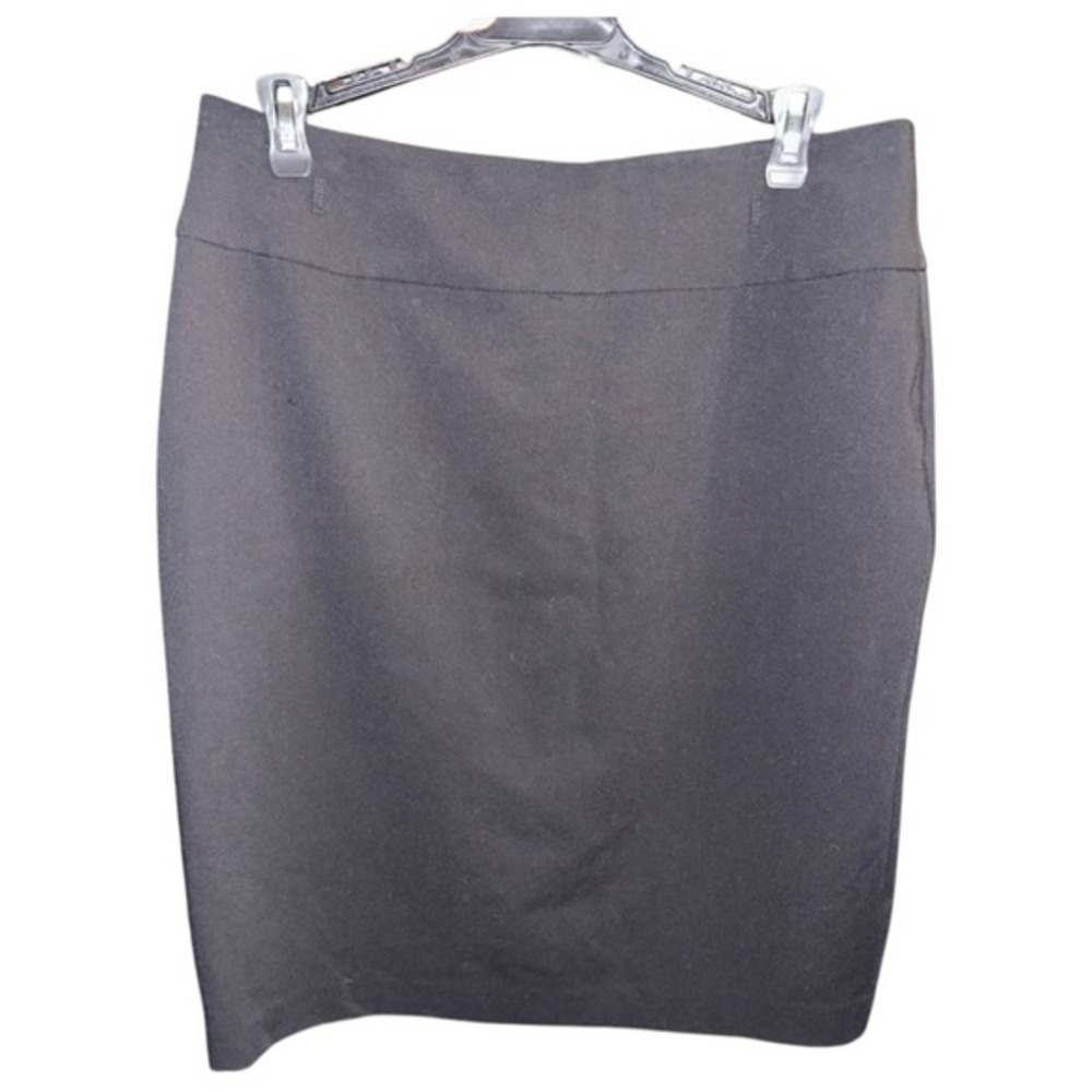 Liz Claiborne Dark Grey Linen Pencil Skirt w Lining Size 8